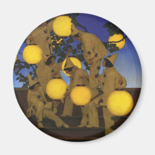 Maxfield Parrish De Lantaarn Dragers 1908 Antiek Magneet