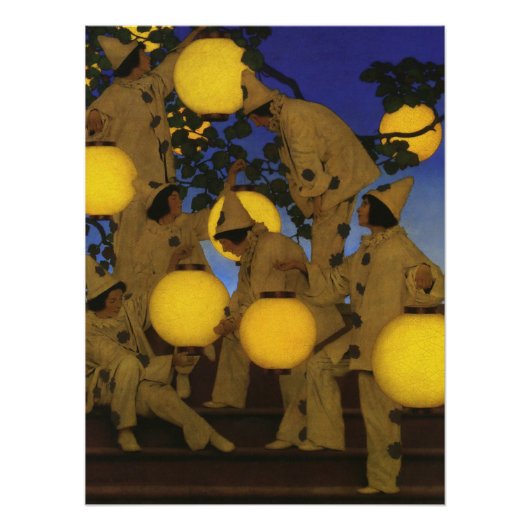 Maxfield Parrish De Lantaarn Dragers 1908 Antiek Perfect Poster (Voorkant)