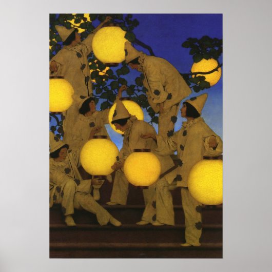 Maxfield Parrish De Lantaarn Dragers 1908 Antiek Poster (Voorkant)
