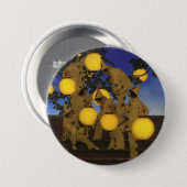 Maxfield Parrish De Lantaarn Dragers 1908 Antiek Ronde Button 7,6 Cm (Voorkant /achterkant)