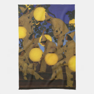 Maxfield Parrish De Lantaarn Dragers 1908 Antiek Theedoek