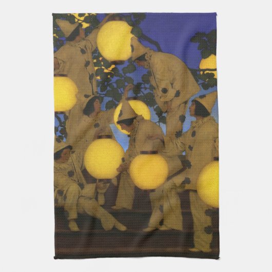 Maxfield Parrish De Lantaarn Dragers 1908 Antiek Theedoek (Verticaal)