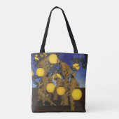 Maxfield Parrish De Lantaarn Dragers 1908 Antiek Tote Bag (Achterkant)