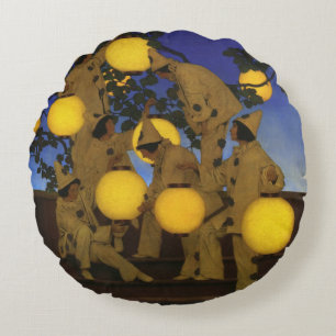 Maxfield Parrish De Lantaarn Dragers 1908 Vintage Rond Kussen