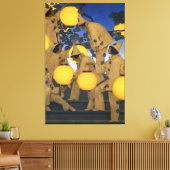 Maxfield Parrish, De lantaarndragers (1908) Canvas Afdruk (Insitu (Woonkamer))