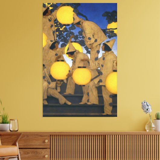 Maxfield Parrish, De lantaarndragers (1908) Canvas Afdruk (Insitu (Woonkamer))