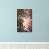 Maxfield Parrish - De oude Glen Mill Large Canvas Afdruk (Insitu (Houten vloer))