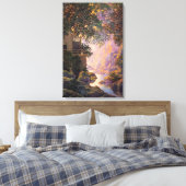 Maxfield Parrish - De oude Glen Mill Large Canvas Afdruk (Insitu (Slaapkamer))