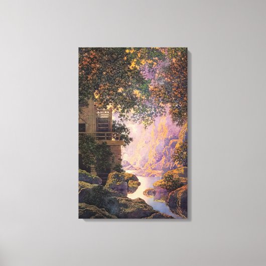 Maxfield Parrish - De oude Glen Mill Large Canvas Afdruk (Voorkant)