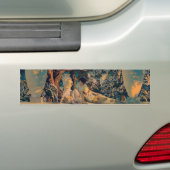 Maxfield Parrish De tuin van Allah 1918 Fijne Kuns Bumpersticker (Op auto)