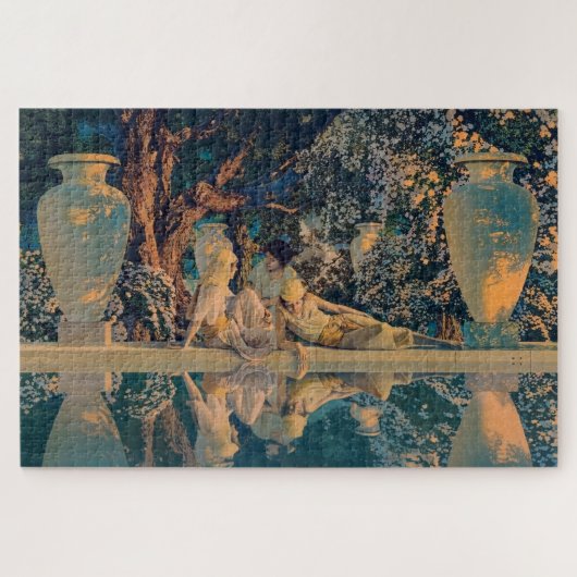 Maxfield Parrish De tuin van Allah 1918 Fijne Kuns Legpuzzel (Horizontaal)