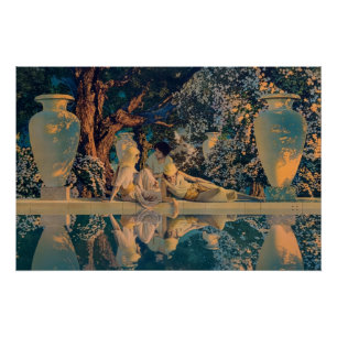 Maxfield Parrish De tuin van Allah 1918 Fijne Kuns Perfect Poster