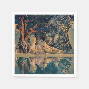 Maxfield Parrish De tuin van Allah 1918 Fijne Kuns Servet