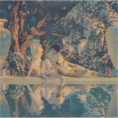Maxfield Parrish De tuin van Allah 1918 Fijne Kuns Sticker (Voorkant)