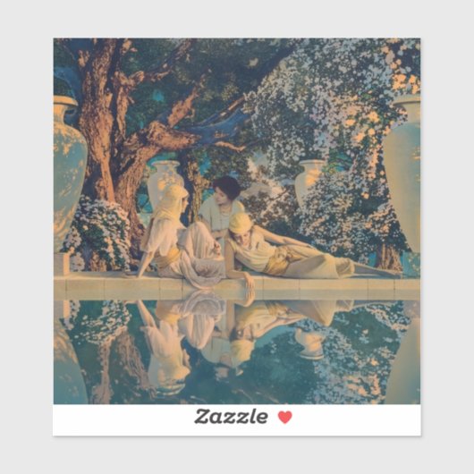 Maxfield Parrish De tuin van Allah 1918 Fijne Kuns Sticker (Vel)
