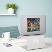 Maxfield Parrish De tuin van Allah 1918 Fijne Kuns Sticker (Laptop op bureau)