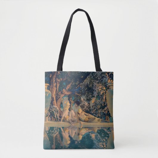 Maxfield Parrish De tuin van Allah 1918 Fijne Kuns Tote Bag (Voorkant)