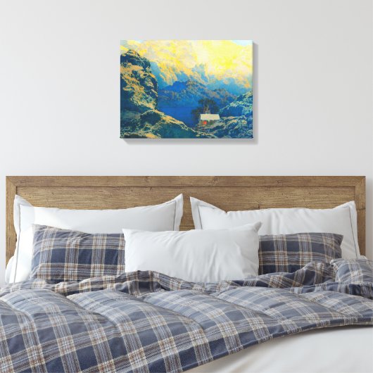 Maxfield Parrish die er vanaf weg ging 1941 Canvas Afdruk (Insitu (Slaapkamer))