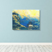 Maxfield Parrish die er vanaf weg ging 1941 Canvas Afdruk (Insitu (Houten vloer))