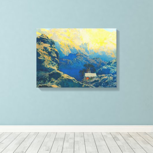 Maxfield Parrish die er vanaf weg ging 1941 Canvas Afdruk (Insitu (Houten vloer))