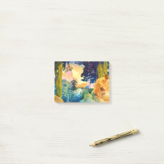 Maxfield Parrish Dream Castle Post-it® Notes (Op bureau)
