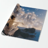 Maxfield Parrish Luchtkastelen 1904 Vintage Fantas Cadeaupapier (Uitgerold)