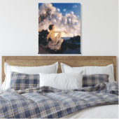 Maxfield Parrish Luchtkastelen 1904 Vintage Fantas Canvas Afdruk (Insitu (Slaapkamer))