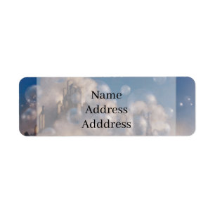 Maxfield Parrish Luchtkastelen 1904 Vintage Fantas Etiket