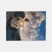 Maxfield Parrish Luchtkastelen 1904 Vintage Fantas Fleece Deken (Voorkant (Horizontaal))