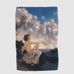 Maxfield Parrish Luchtkastelen 1904 Vintage Fantas Golfhanddoek