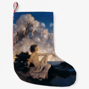 Maxfield Parrish Luchtkastelen 1904 Vintage Fantas Kleine Kerstsok