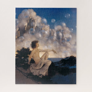 Maxfield Parrish Luchtkastelen 1904 Vintage Fantas Legpuzzel