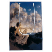 Maxfield Parrish Luchtkastelen 1904 Vintage Fantas Medium Cadeauzakje (Achterkant)