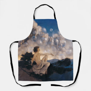 Maxfield Parrish Luchtkastelen 1904 Vintage Fantas Schort