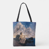Maxfield Parrish Luchtkastelen 1904 Vintage Fantas Tote Bag (Achterkant)