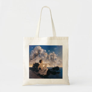 Maxfield Parrish Luchtkastelen 1904 Vintage Fantas Tote Bag