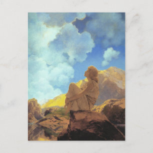 Maxfield Parrish Ochtend 1922 Wolk Blauw Kunstschi Briefkaart