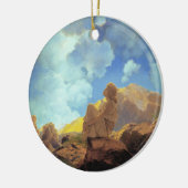 Maxfield Parrish Ochtend 1922 Wolk Blauw Kunstschi Keramisch Ornament (Links)