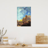 Maxfield Parrish Ochtend 1922 Wolk Blauw Kunstschi Poster (Keuken)