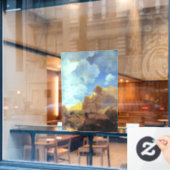 Maxfield Parrish Ochtend 1922 Wolk Blauw Kunstschi Raamsticker (Cafe Raam)