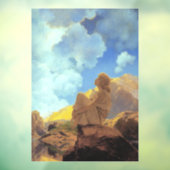 Maxfield Parrish Ochtend 1922 Wolk Blauw Kunstschi Raamsticker (Vel 3)