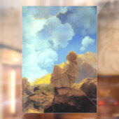 Maxfield Parrish Ochtend 1922 Wolk Blauw Kunstschi Raamsticker (Vel 2)