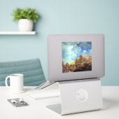 Maxfield Parrish Ochtend 1922 Wolk Blauw Kunstschi Sticker (Laptop op bureau)