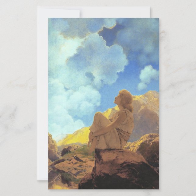 Maxfield Parrish Ochtend 1922 Wolkenblauw Kunstsch (Voorkant)