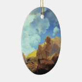 Maxfield Parrish Ochtend 1922 Wolkenblauw Kunstsch Keramisch Ornament (Rechts)