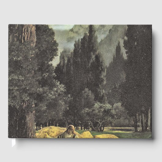 Maxfield Parrish - Poetsdroom (1901) Gastenboek (Voorkant)