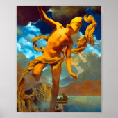 Maxfield Parrish Prometheus Poster (Voorkant)