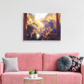 Maxfield Parrish Romance 1922 Canvas Afdruk (Insitu (Woonkamer))