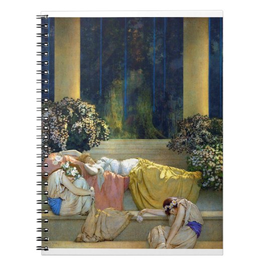 Maxfield Parrish Sleeping Beauty in de Bossen Notitieboek (Voorkant)