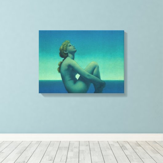 Maxfield Parrish Stars Canvas Afdruk (Insitu (Houten vloer))